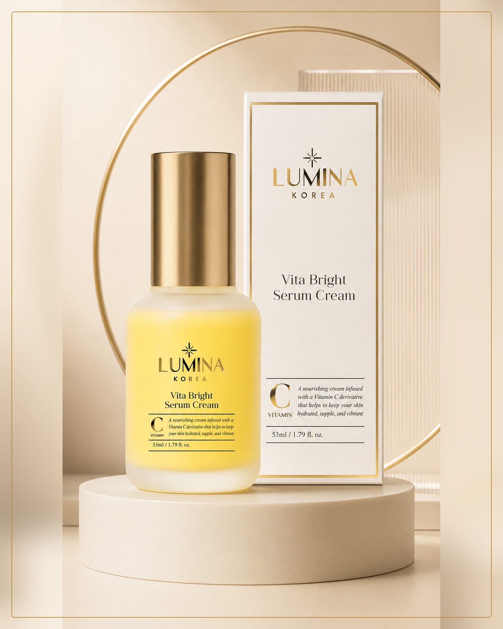 LUMINA KOREA Vita Bright Serum Cream 53 ml com embalagem