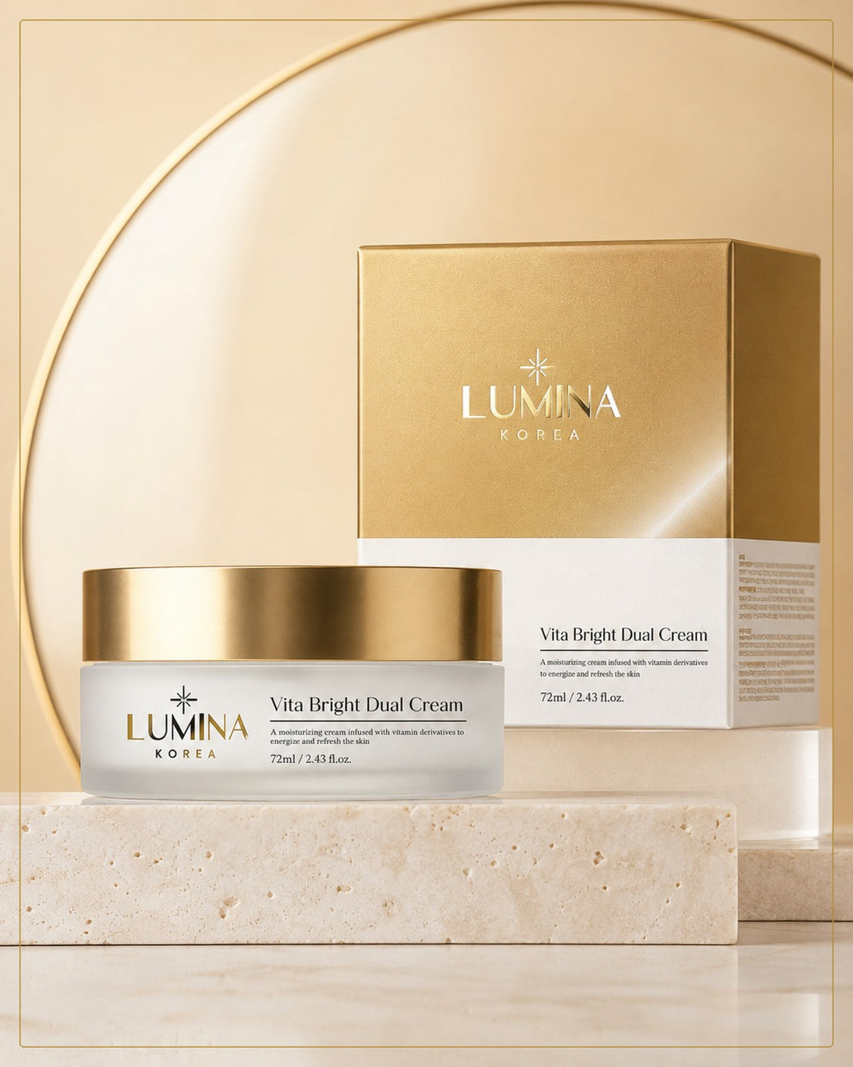 LUMINA KOREA Vita Bright Dual Cream 72 ml com embalagem