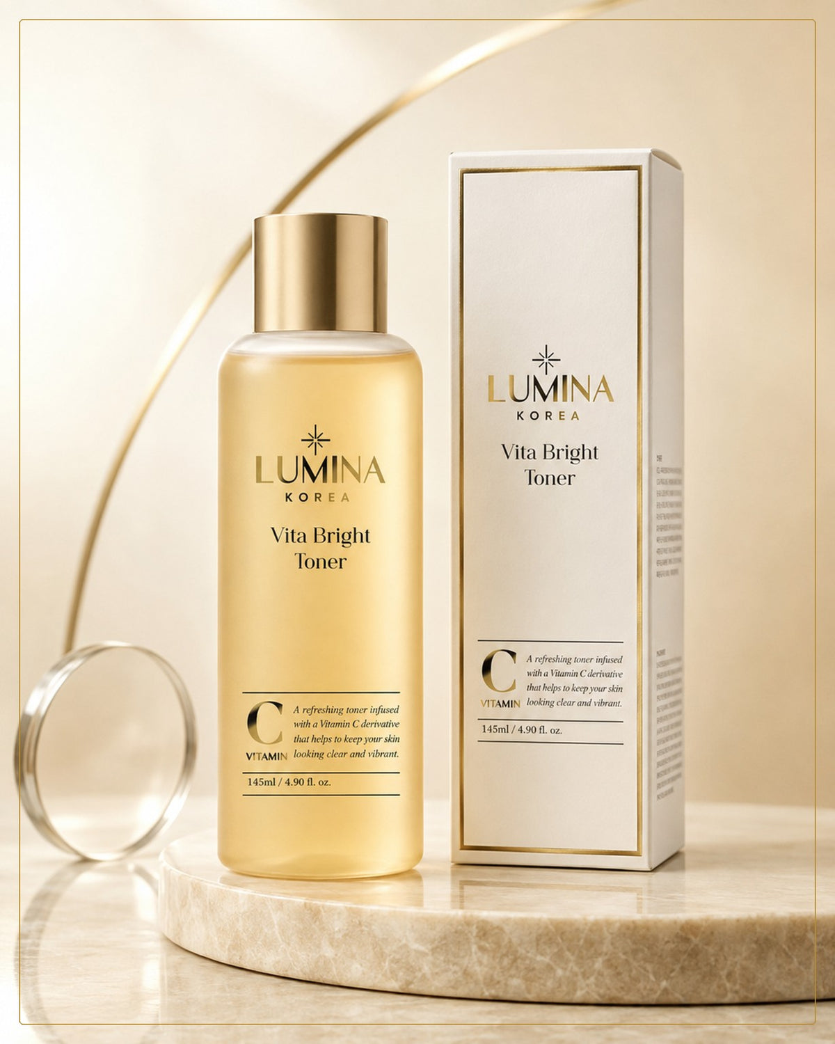 LUMINA KOREA Vita Bright Toner 145 ml com embalagem