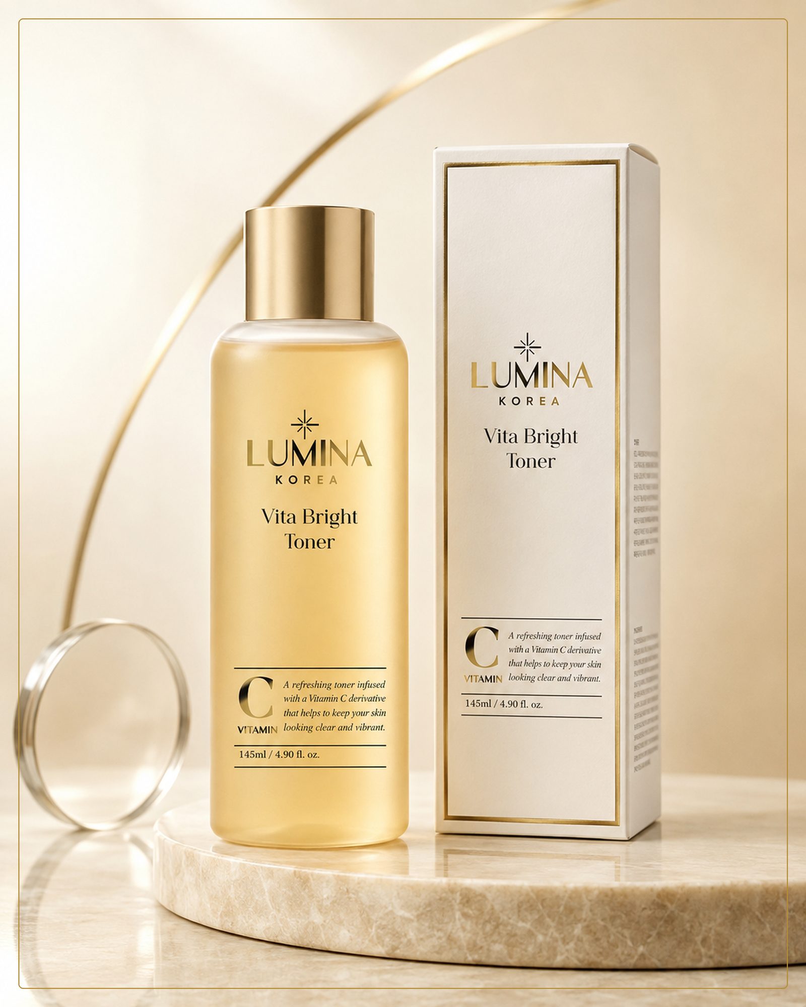 LUMINA KOREA Vita Bright Toner 145 ml com embalagem